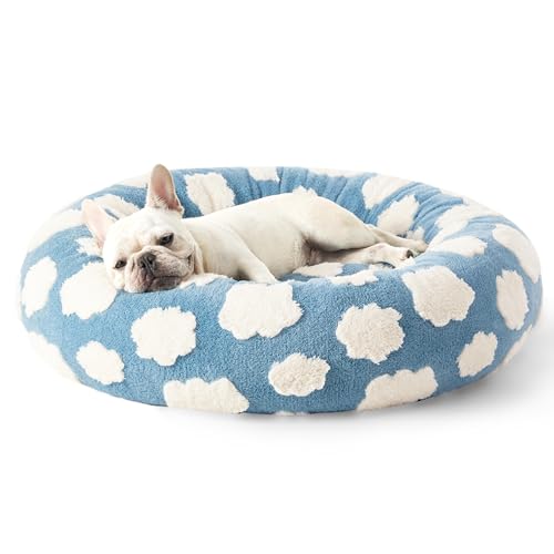 LE SURE Donut Dog Bed — Cozy, Washable & Calming Bed for Small to Large Dogs