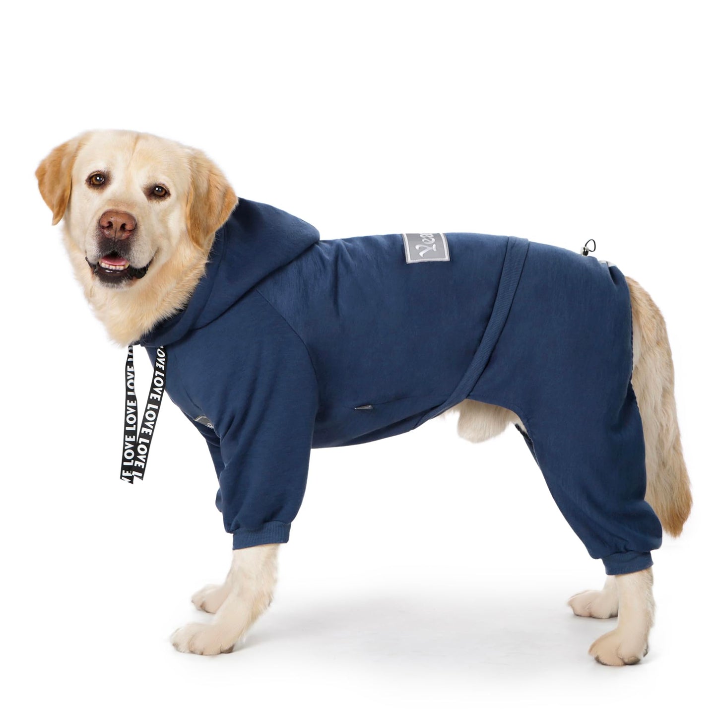 Dog Hoodies Winter Coat for Large and Medium Dogs - Pullover 9 Legs Warm Coat with Hood for Cold Weather - Available in Red, Pink, and Grey
