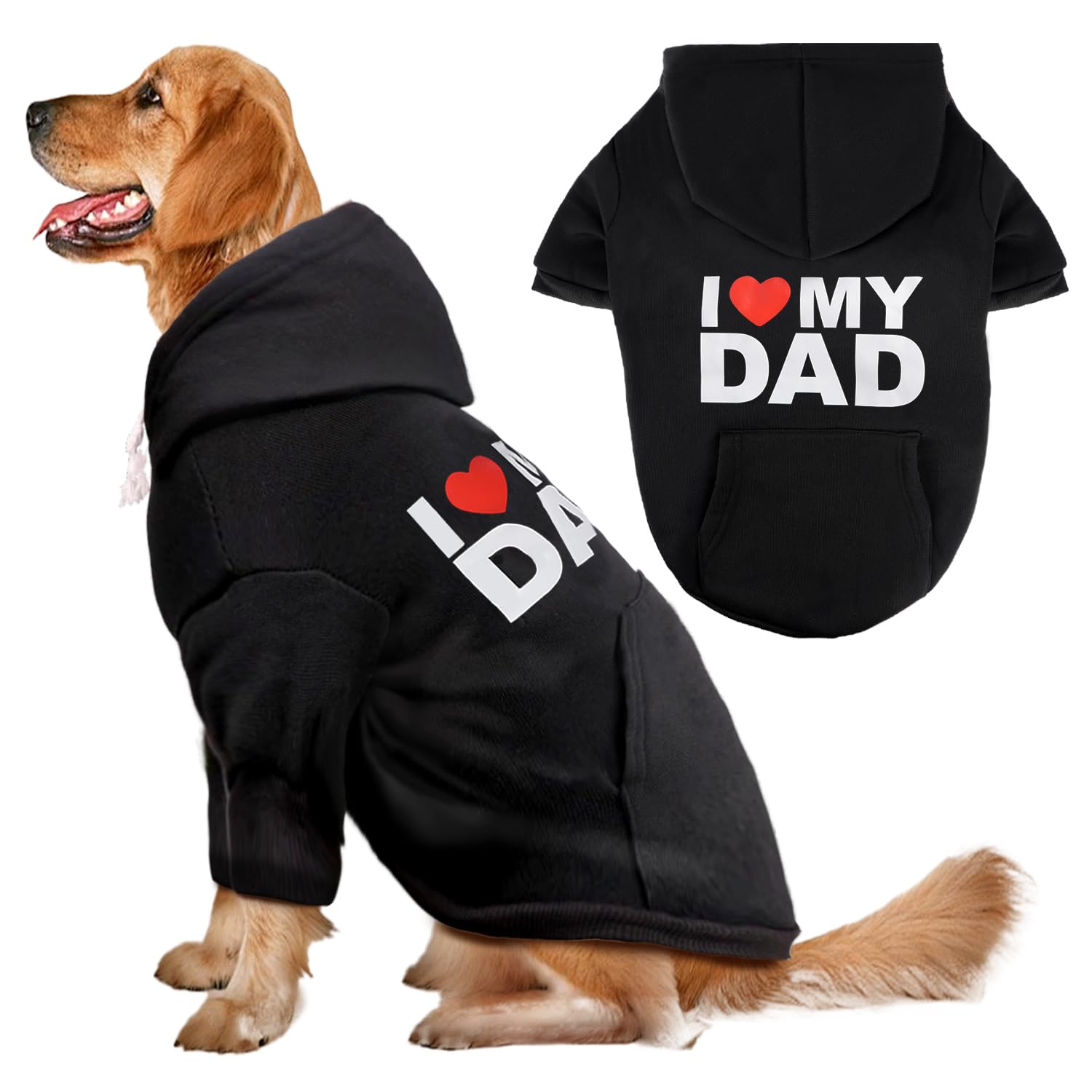 Dog Sweaters Hoodies for Large Dogs – Ultra-Soft Fleece Dog Sweatshirt with 