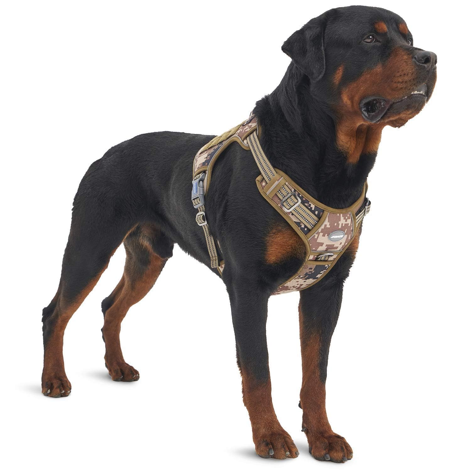 Auroth Tactical Dog Harness – No Pull Adjustable Pet Harness with Leash for Large Dogs (Multiple Sizes & Colors)