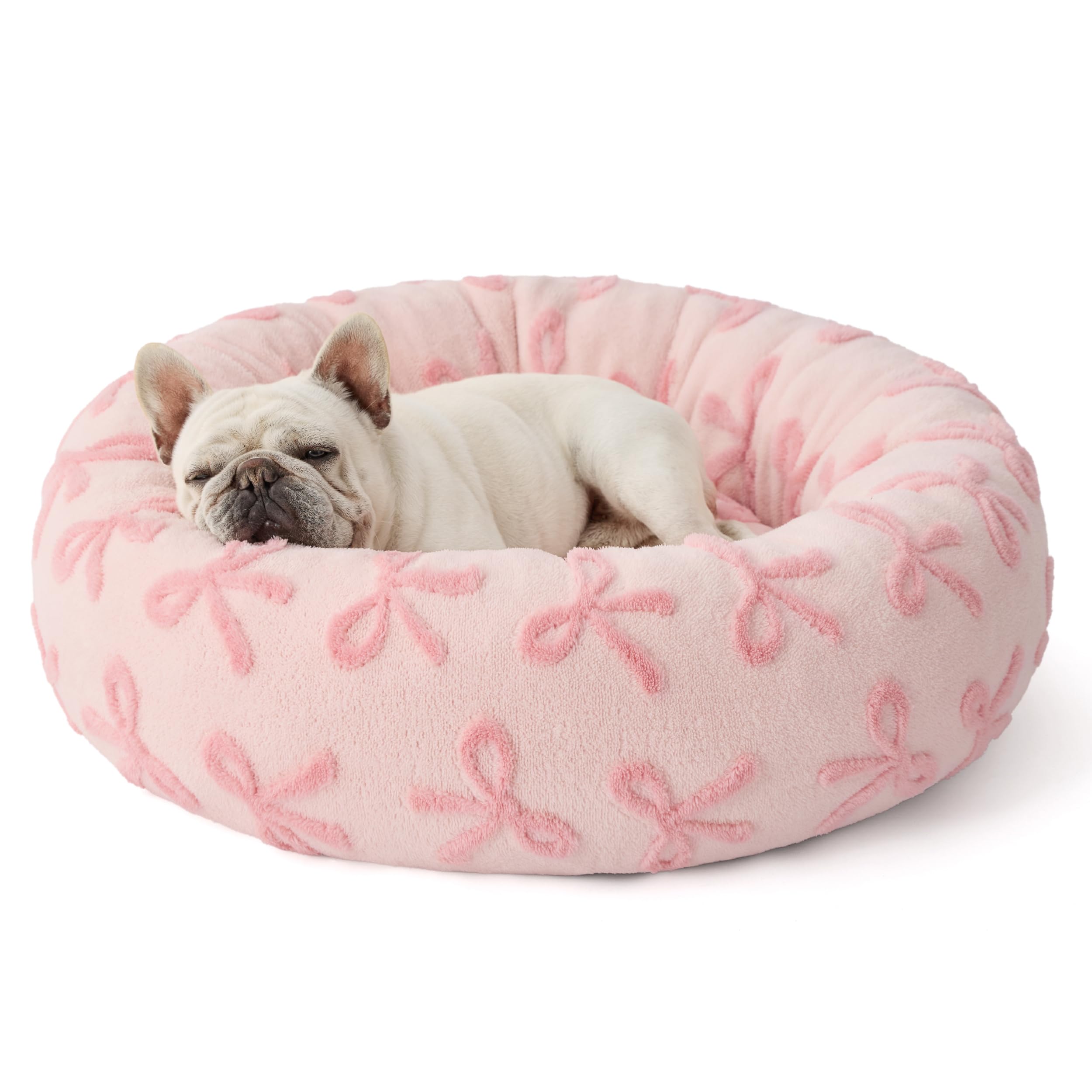 LE SURE Donut Dog Bed — Cozy, Washable & Calming Bed for Small to Large Dogs