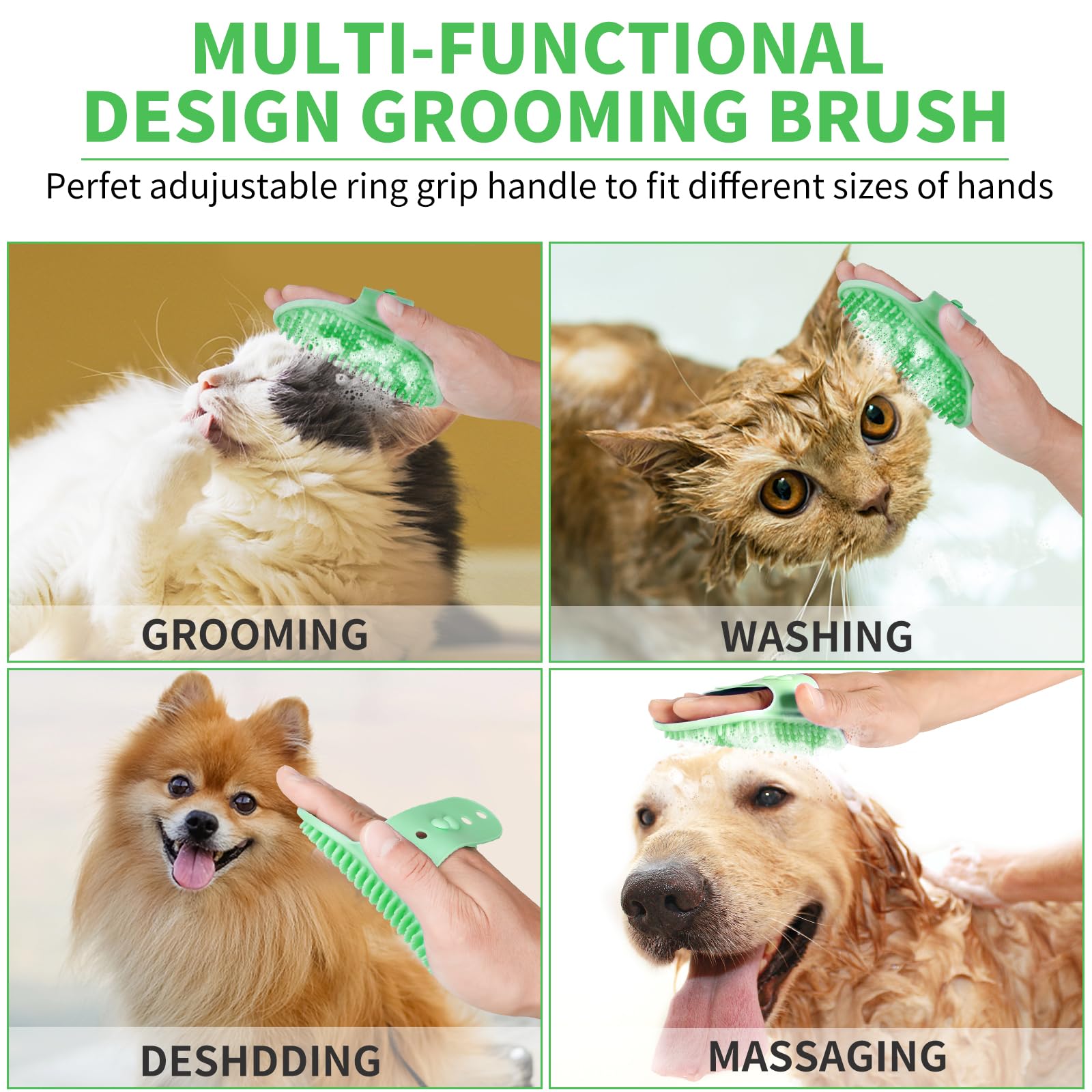 Professional 7-in-1 Dog Paw Cleaner for Dogs & Cats - Includes Portable Paw Washer, Bath Brush, 2 Toothbrushes & 3 Absorbent Towels