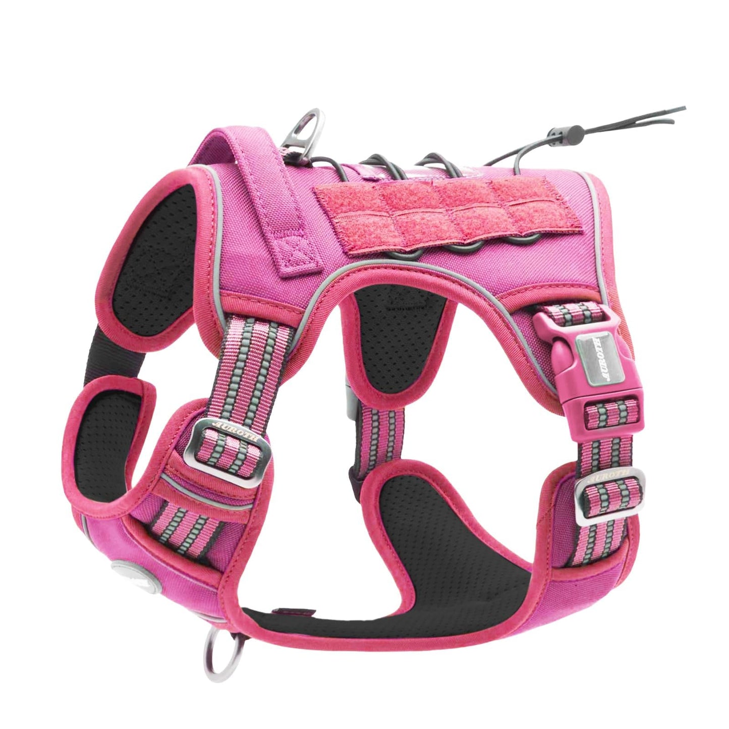 Auroth Tactical Dog Harness – No Pull Adjustable Pet Harness with Leash for Large Dogs (Multiple Sizes & Colors)