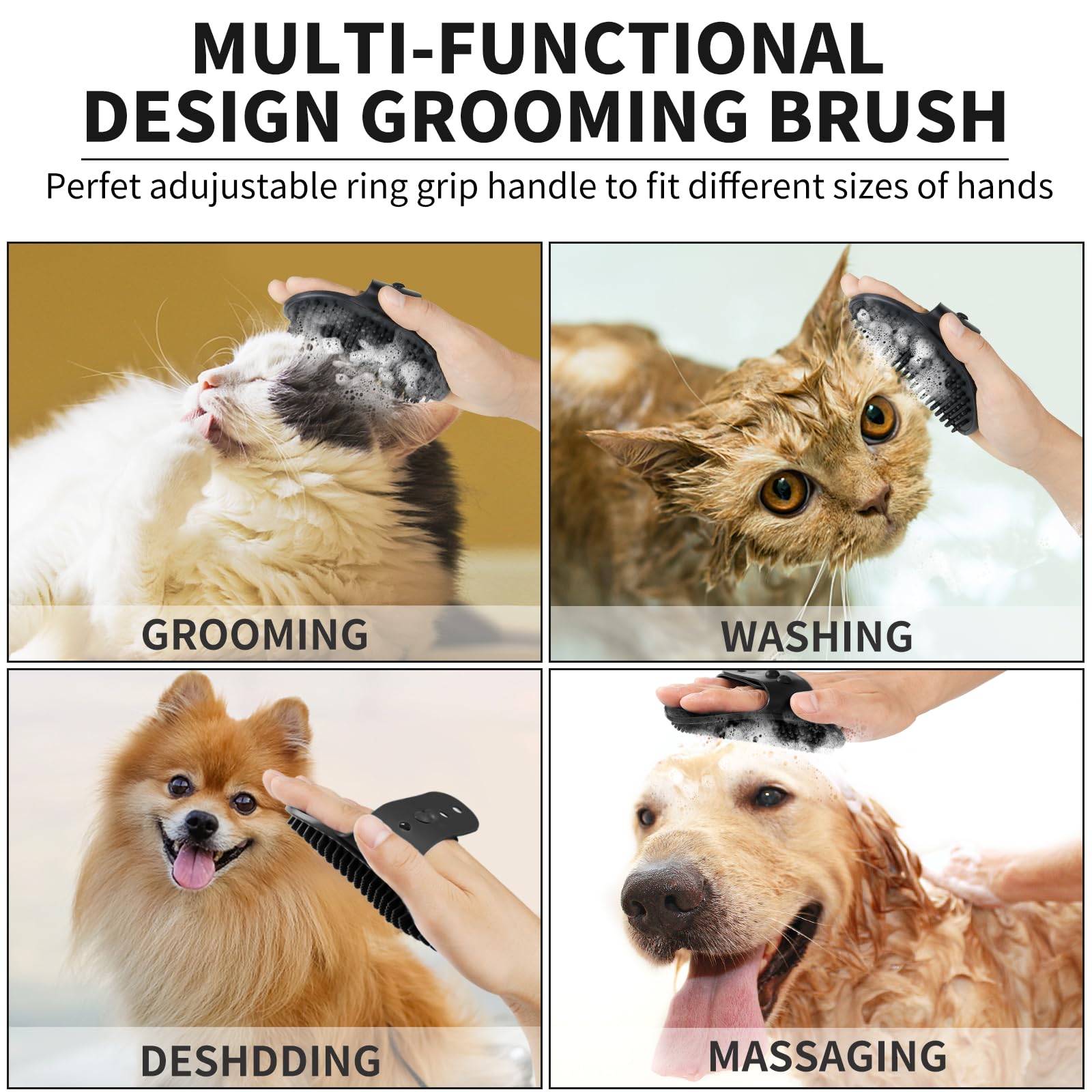 Professional 7-in-1 Dog Paw Cleaner for Dogs & Cats - Includes Portable Paw Washer, Bath Brush, 2 Toothbrushes & 3 Absorbent Towels