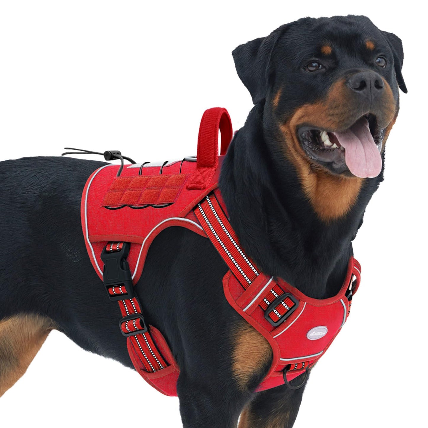 Auroth Tactical Dog Harness – No Pull Adjustable Pet Harness with Leash for Large Dogs (Multiple Sizes & Colors)