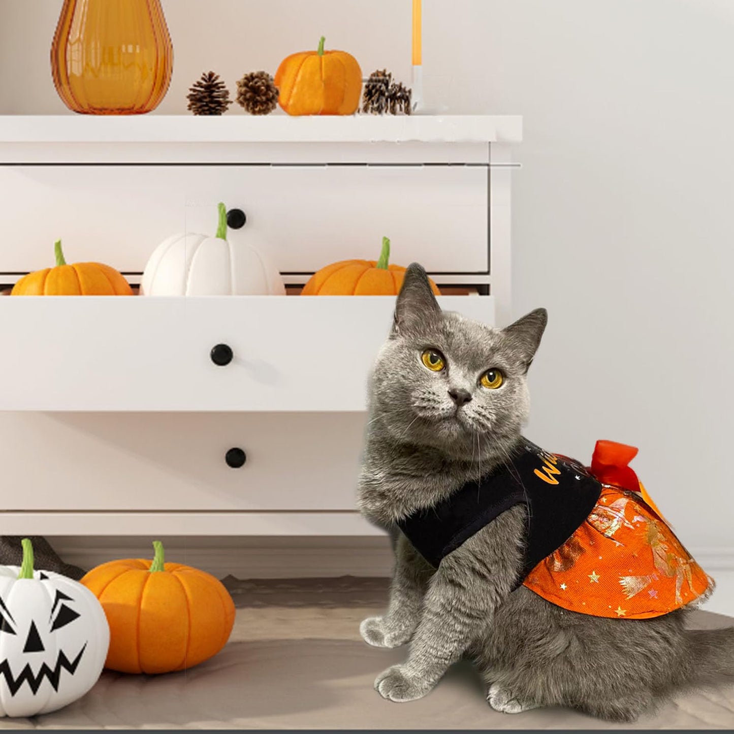 Dog Christmas Outfit - Merry Woofmas Dog Dress with Bowknot Tulle for Small & Medium Dogs