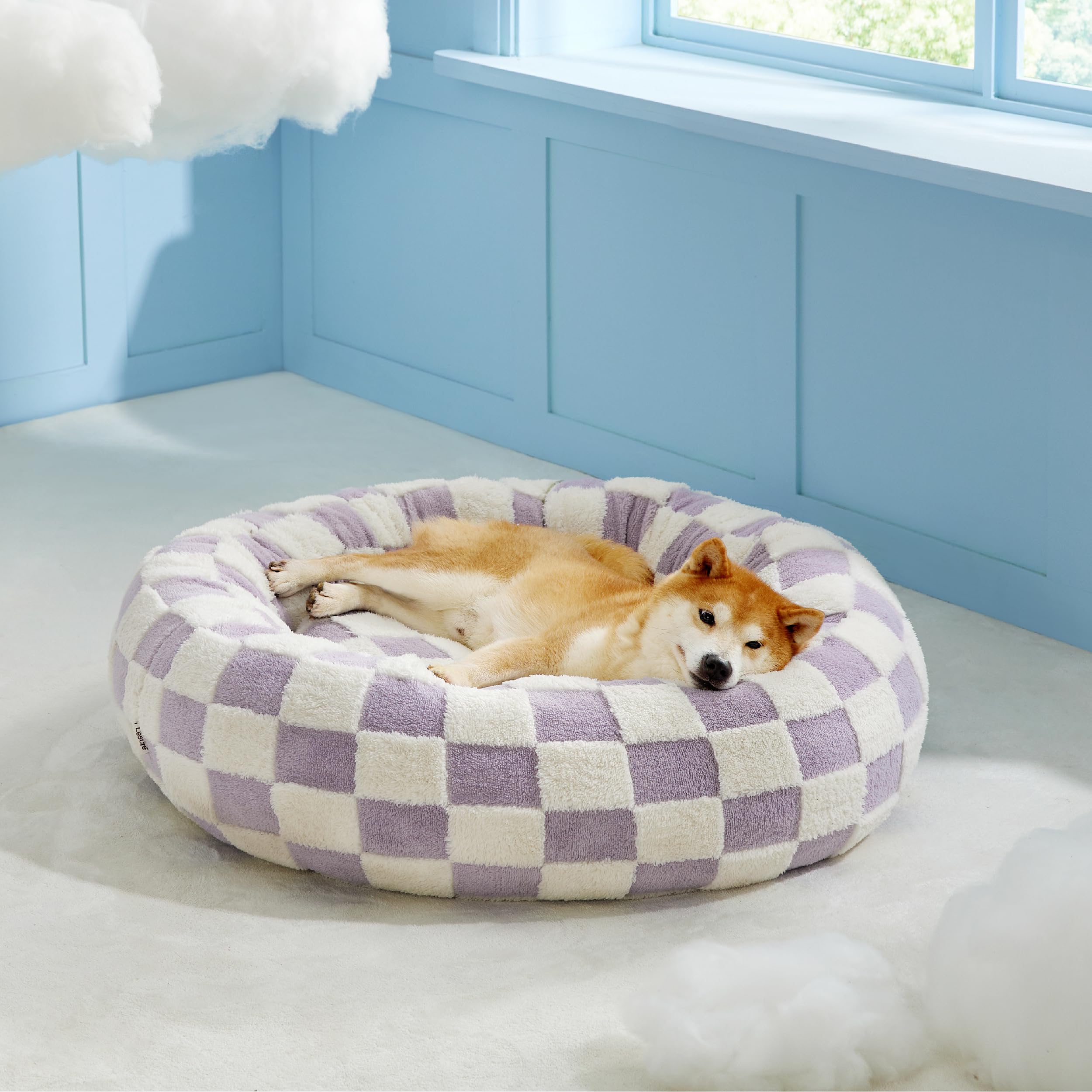 LE SURE Donut Dog Bed — Cozy, Washable & Calming Bed for Small to Large Dogs