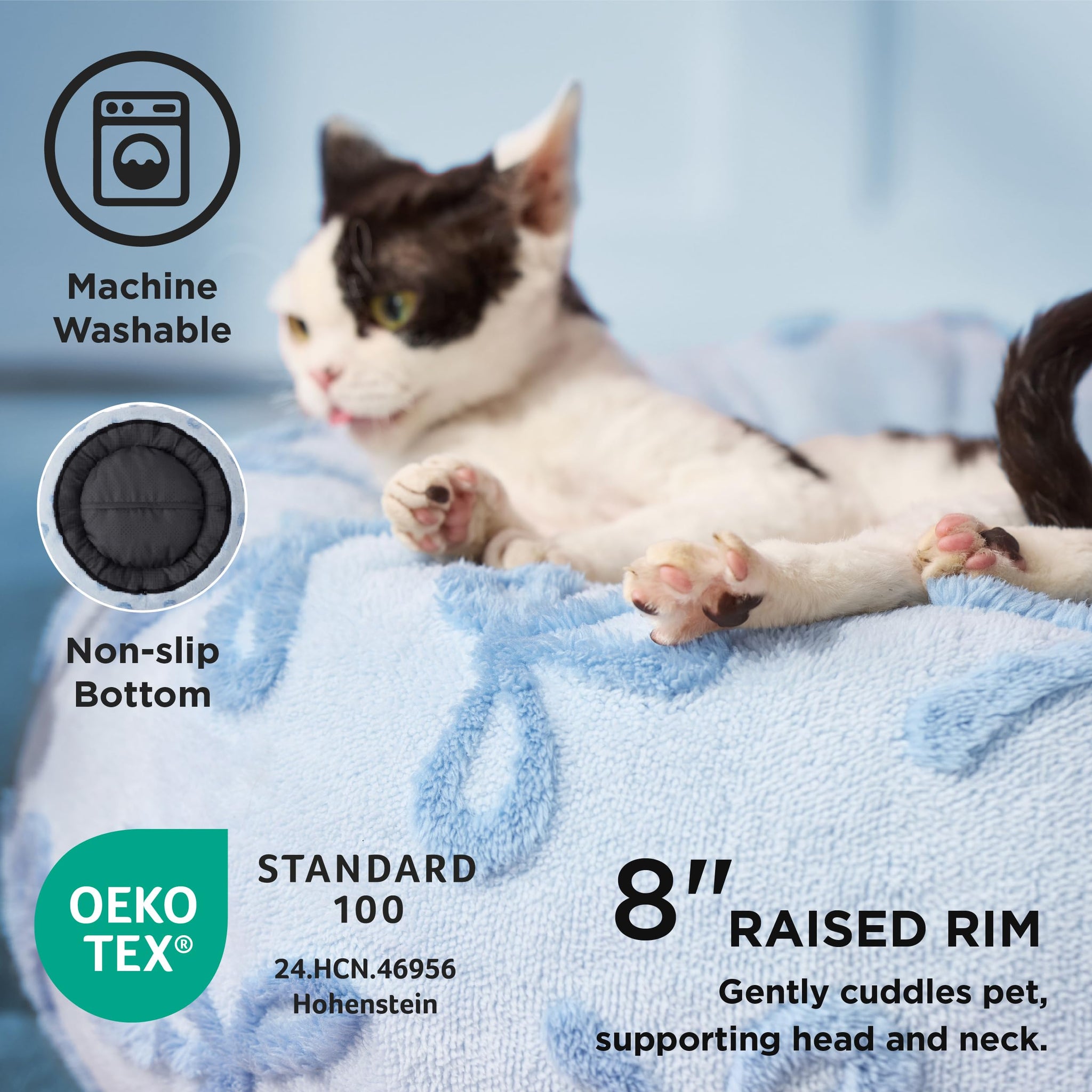 LE SURE Donut Dog Bed — Cozy, Washable & Calming Bed for Small to Large Dogs