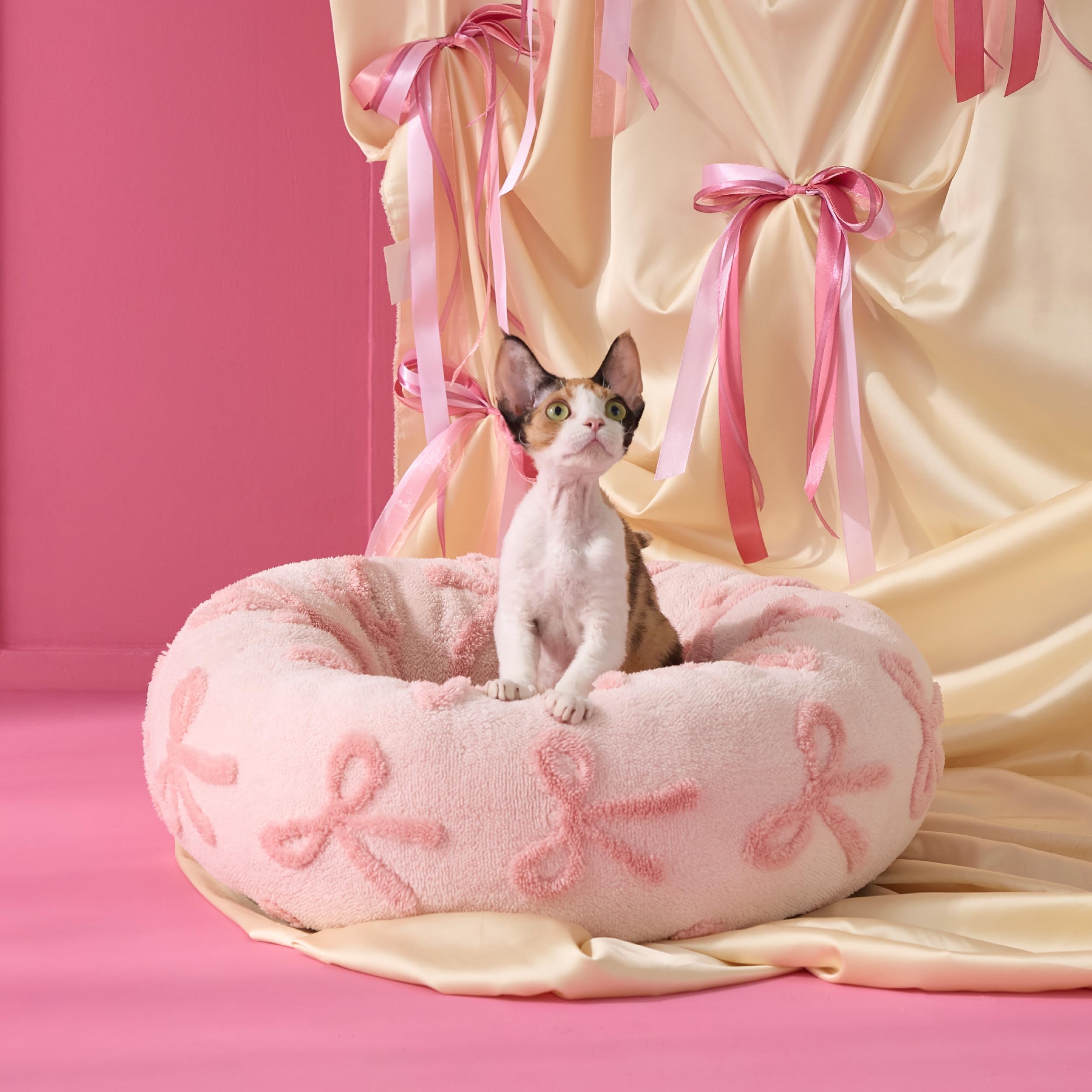 LE SURE Donut Dog Bed — Cozy, Washable & Calming Bed for Small to Large Dogs