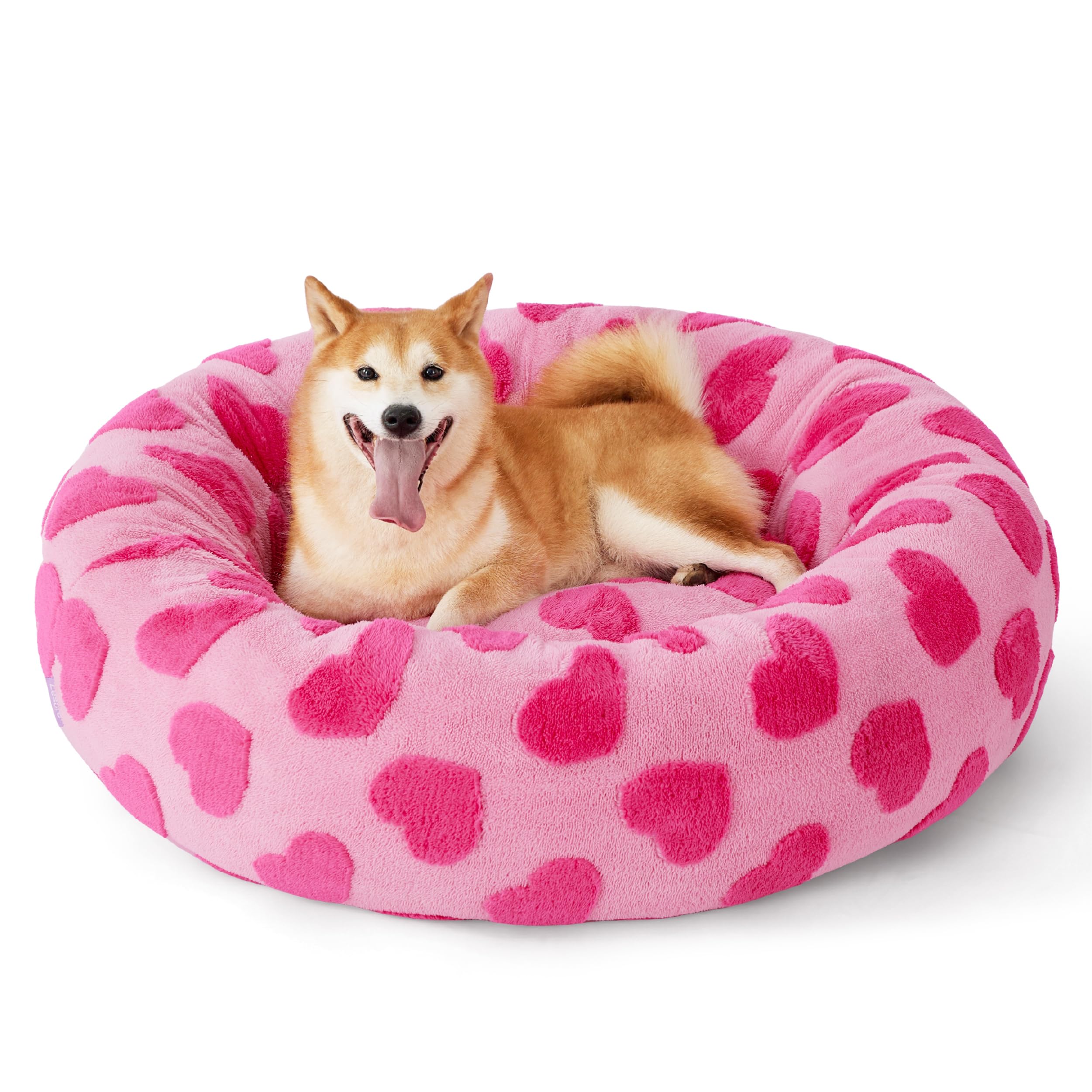 LE SURE Donut Dog Bed — Cozy, Washable & Calming Bed for Small to Large Dogs