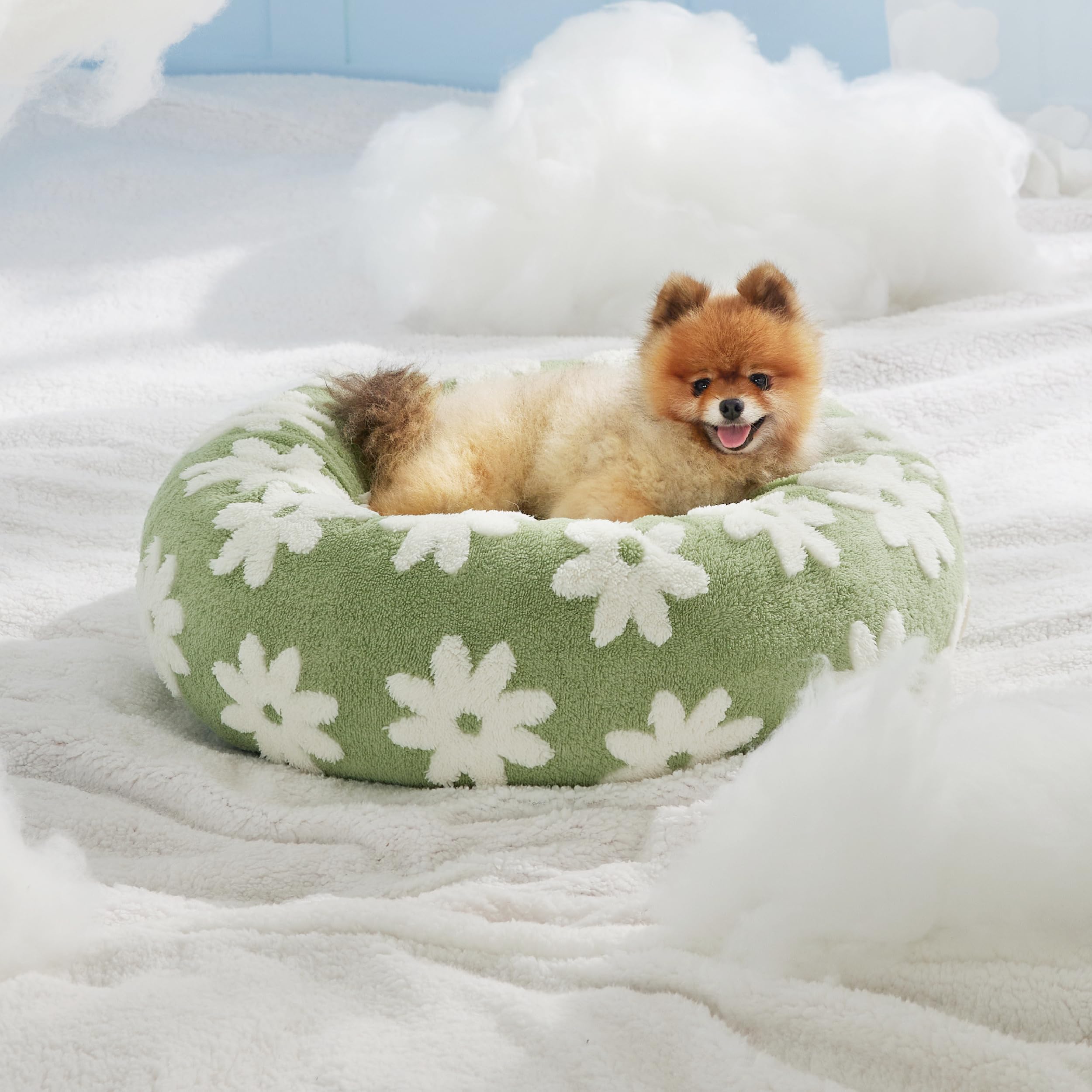 LE SURE Donut Dog Bed — Cozy, Washable & Calming Bed for Small to Large Dogs