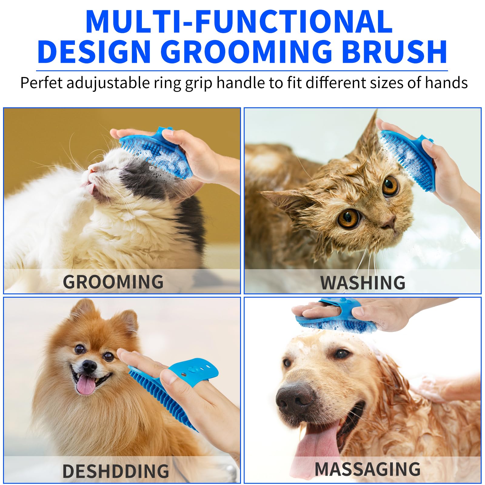 Professional 7-in-1 Dog Paw Cleaner for Dogs & Cats - Includes Portable Paw Washer, Bath Brush, 2 Toothbrushes & 3 Absorbent Towels