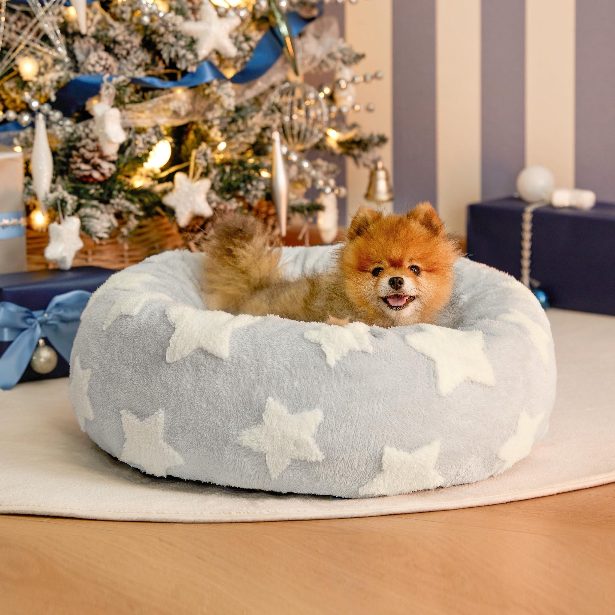 LE SURE Donut Dog Bed — Cozy, Washable & Calming Bed for Small to Large Dogs