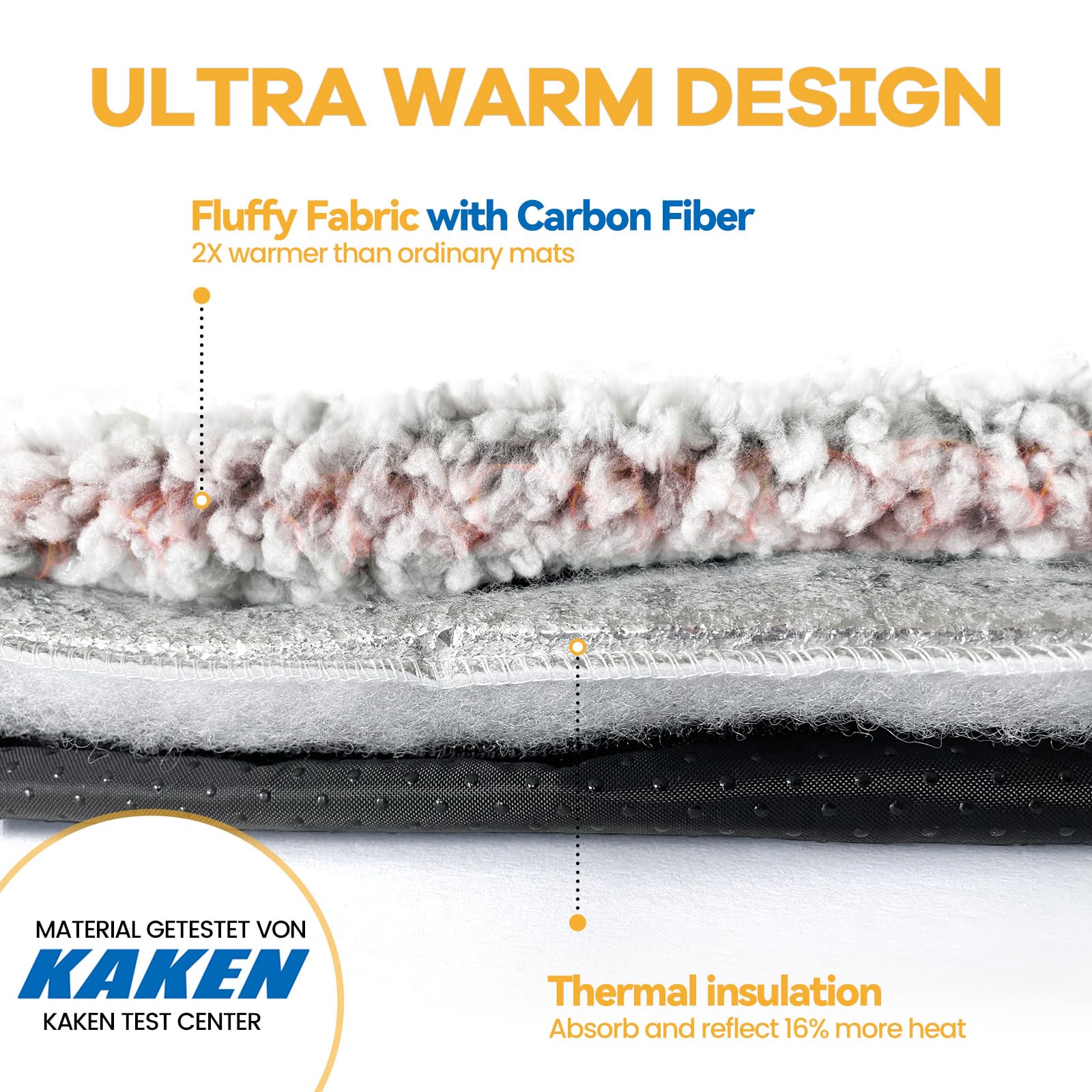 Self Warming Cat Bed Self Heating Cat Dog Mat 24 x 18 inch Extra Warm Thermal Pet Pad for Indoor Outdoor Pets with Removable Cover Non-Slip Bottom Washable Light Grey Non Electric