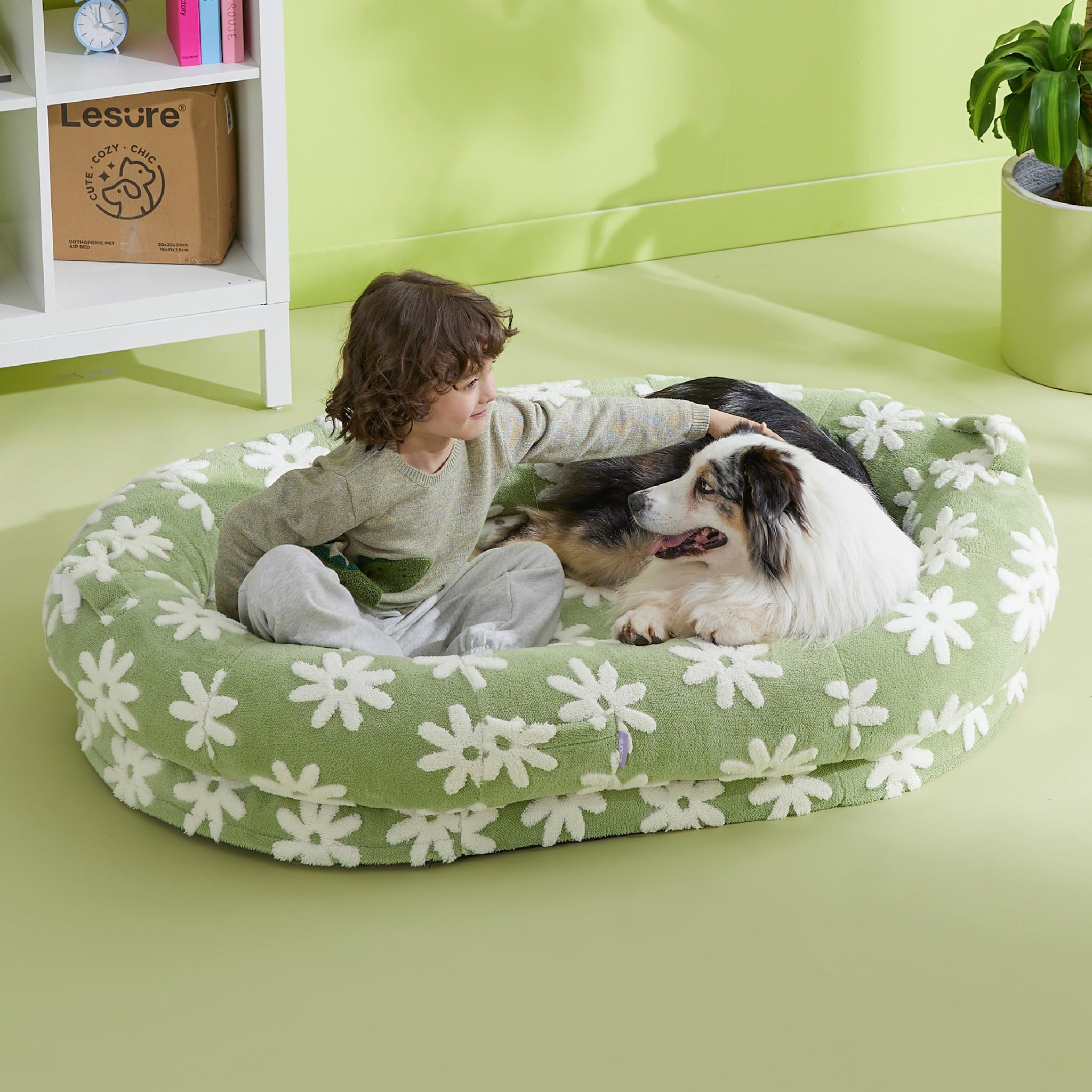 LE SURE Donut Dog Bed — Cozy, Washable & Calming Bed for Small to Large Dogs