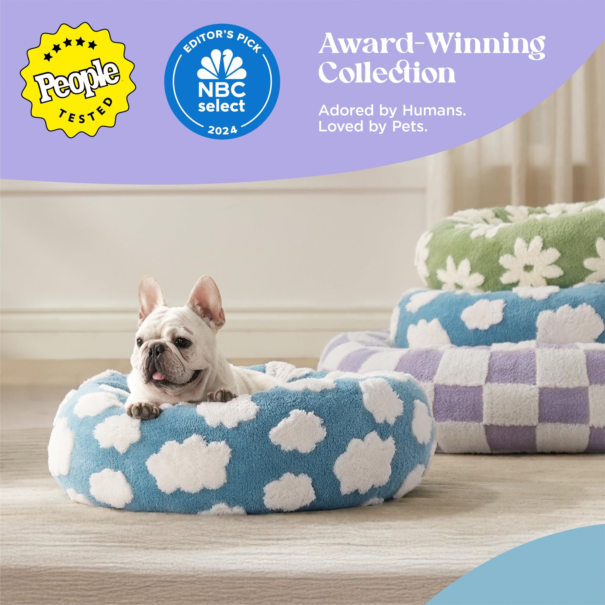 LE SURE Donut Dog Bed — Cozy, Washable & Calming Bed for Small to Large Dogs