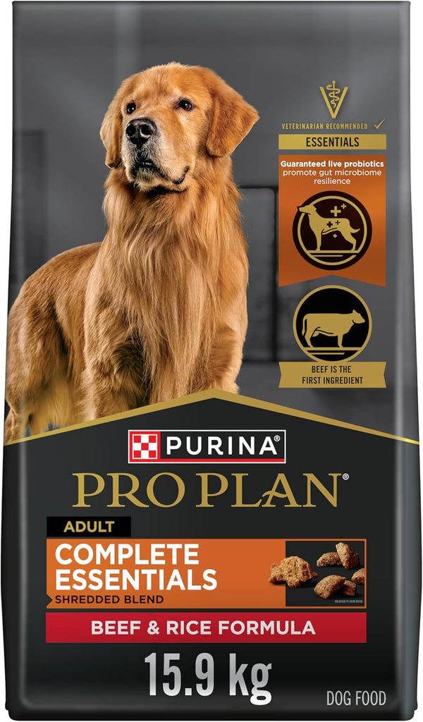 "Shredded Beef & Rice Dog Food – Complete Essentials for Healthy Dogs!"