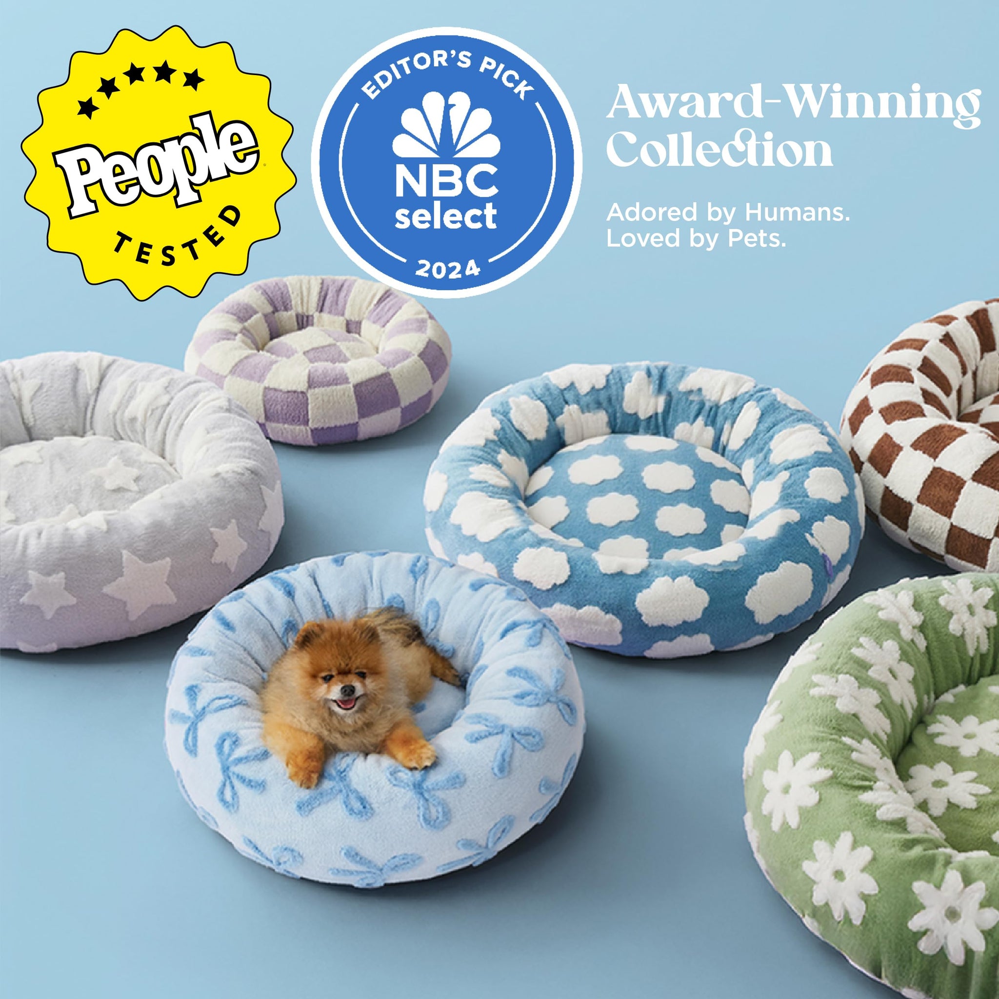 LE SURE Donut Dog Bed — Cozy, Washable & Calming Bed for Small to Large Dogs