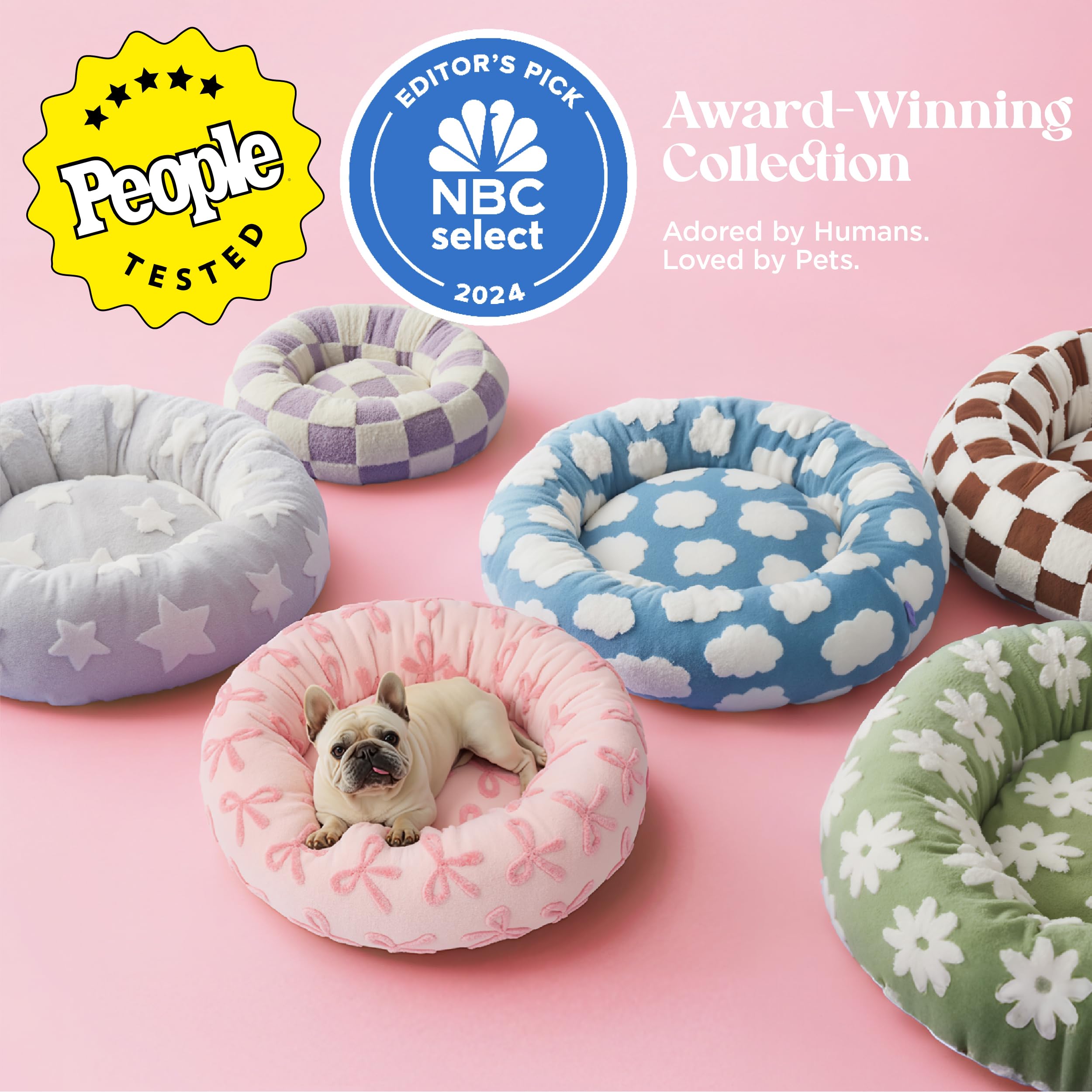 LE SURE Donut Dog Bed — Cozy, Washable & Calming Bed for Small to Large Dogs