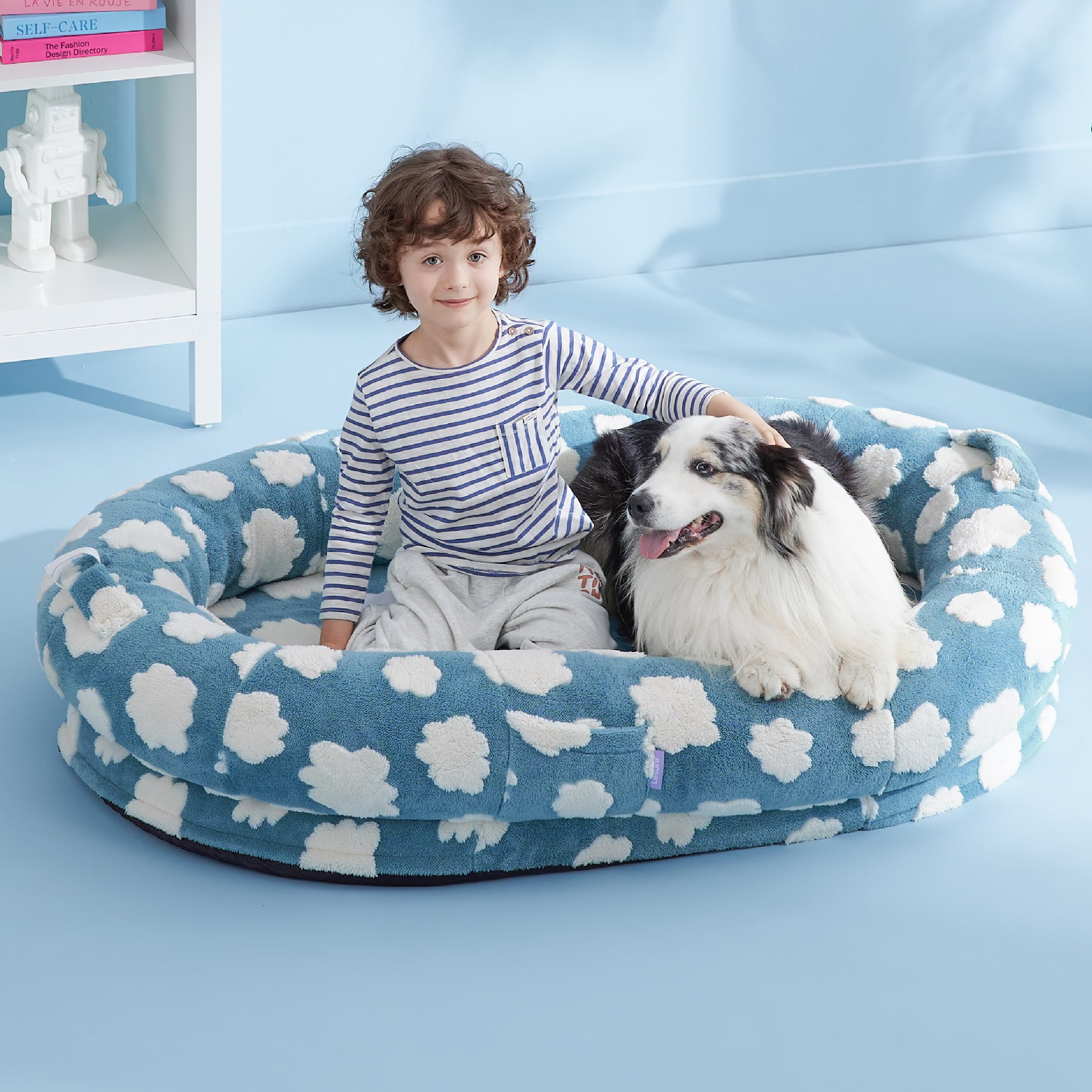 LE SURE Donut Dog Bed — Cozy, Washable & Calming Bed for Small to Large Dogs