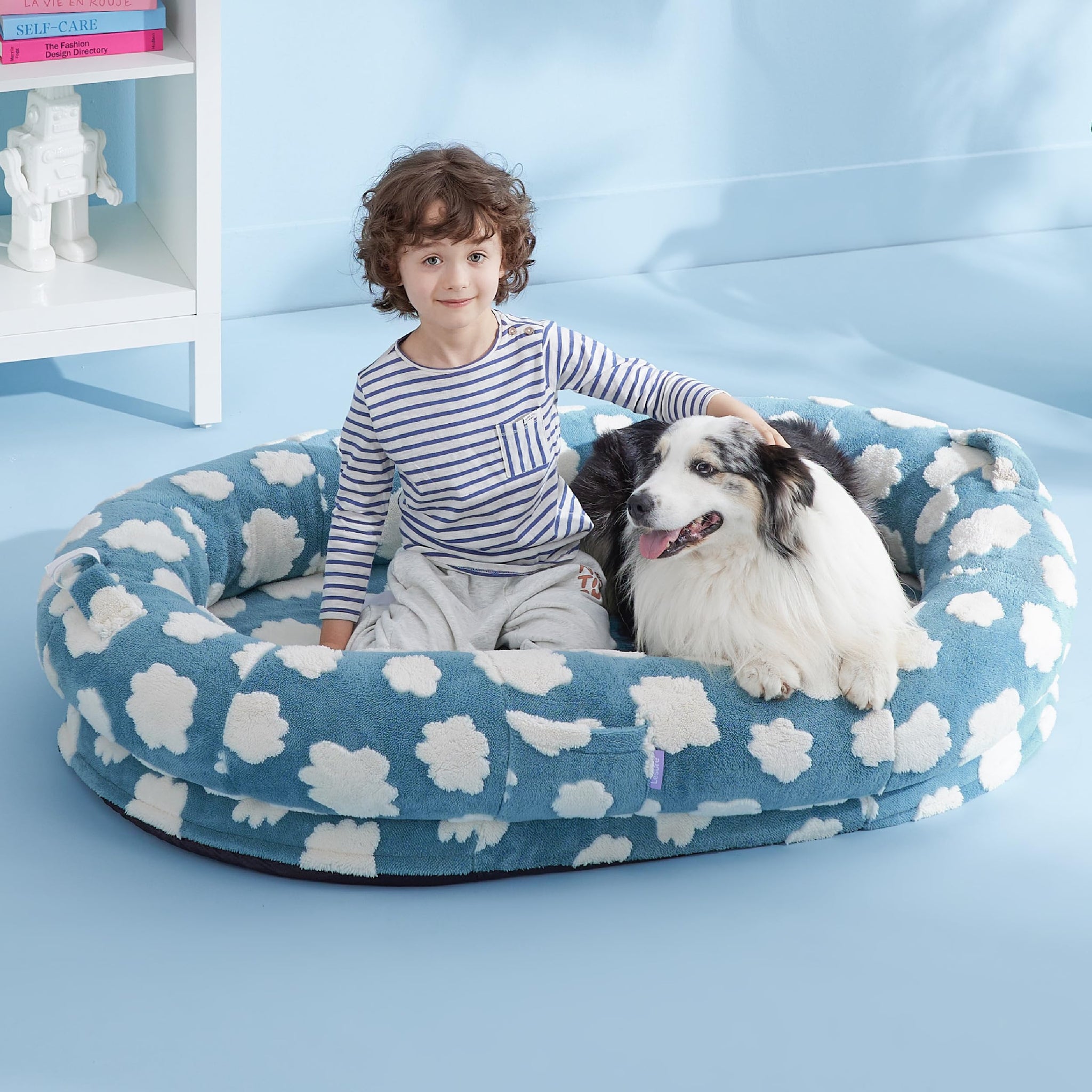 LE SURE Donut Dog Bed — Cozy, Washable & Calming Bed for Small to Large Dogs