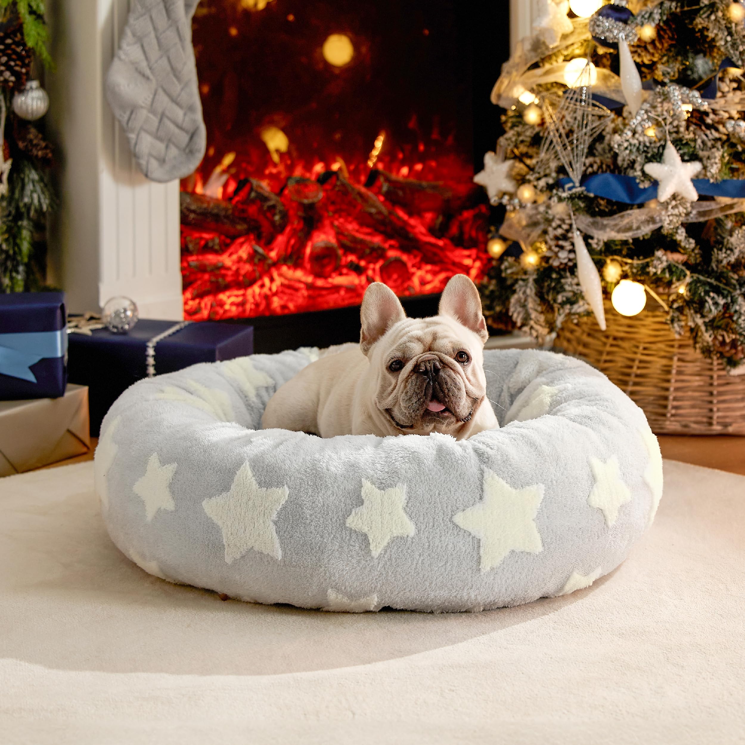 LE SURE Donut Dog Bed — Cozy, Washable & Calming Bed for Small to Large Dogs